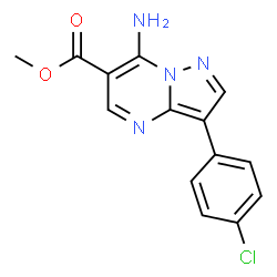 Methyl 7-amino-3-(4-chlorophenyl)pyrazolo[1,5-a]pyrimidine-6-carboxylate Structure