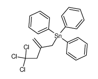 (4,4,4-trichloro-2-methylenebutyl)triphenylstannane Structure