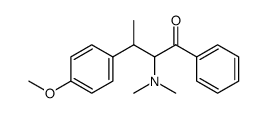 2-dimethylamino-3-p-methoxyphenyl-1-phenylbutan-1-one Structure