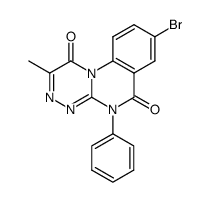 7-Bromo-3-methyl-10-phenyl-10H-1,2,4a,10-tetraaza-phenanthrene-4,9-dione Structure