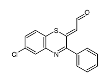 2-(6-chloro-3-phenyl-1,4-benzothiazin-2-ylidene)acetaldehyde Structure