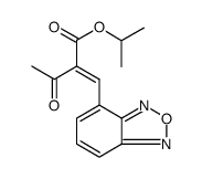 Butanoic acid, 2-(2,1,3-benzoxadiazol-4-ylmethylene)-3-oxo-, 1-methylethyl ester Structure