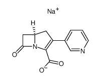 sodium 2-(3-pyridyl)-1-carbapen-2-em-3-carboxylate Structure