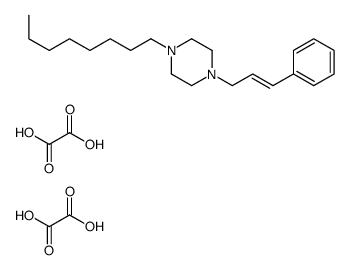 1-octyl-4-(3-phenylprop-2-enyl)piperazine,oxalic acid Structure