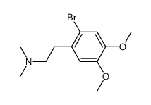 N,N-dimethyl-3,4-dimethoxy-5-bromo-β-phenethylamine结构式