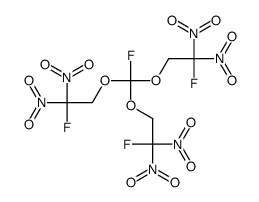 1-fluoro-2-[fluoro-bis(2-fluoro-2,2-dinitroethoxy)methoxy]-1,1-dinitroethane Structure