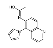 N-(5-pyrrol-1-ylquinolin-6-yl)acetamide Structure