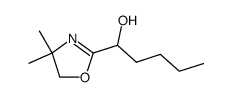 1-(4,4-Dimethyl-4,5-dihydro-oxazol-2-yl)-pentan-1-ol结构式