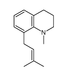 1-methyl-8-(3-methylbut-2-enyl)-3,4-dihydro-2H-quinoline Structure