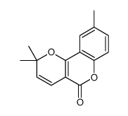 2,2,9-trimethylpyrano[3,2-c]chromen-5-one Structure