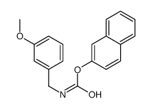 naphthalen-2-yl N-[(3-methoxyphenyl)methyl]carbamate结构式