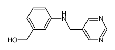 {3-[(pyrimidin-5-ylmethyl)amino]-phenyl}methanol Structure