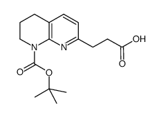 8-N-叔丁氧羰基-5,6,7,8-四氢-1,8-萘啶-2-丙酸图片