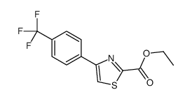 ethyl 4-[4-(trifluoromethyl)phenyl]-1,3-thiazole-2-carboxylate结构式