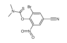 O-(2-bromo-4-cyano-6-nitro-phenyl)-N,N-dimethyl thiocarbamate结构式