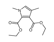 diethyl 1,4-dimethylpyrrole-2,3-dicarboxylate结构式