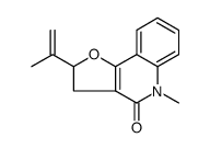 Furo[3,2-c]quinolin-4(2H)-one, 3,5-dihydro-5-methyl-2-(1-methylethenyl)结构式