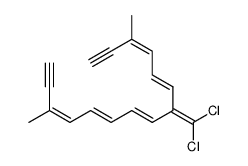 7-dichloromethylene-3,13-dimethylpentadeca-3,5,8,10,12-pentaene-1,12-diyne Structure
