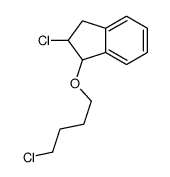 2-chloro-1-(4-chlorobutoxy)-2,3-dihydro-1H-indene结构式