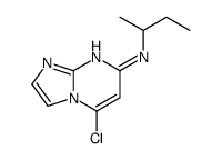 N-butan-2-yl-5-chloroimidazo[1,2-a]pyrimidin-7-amine结构式