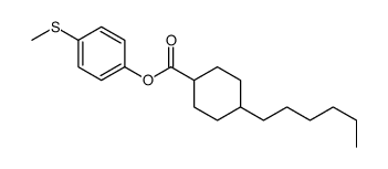 (4-methylsulfanylphenyl) 4-hexylcyclohexane-1-carboxylate结构式