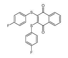 2,3-bis[(4-fluorophenyl)sulfanyl]naphthalene-1,4-dione Structure