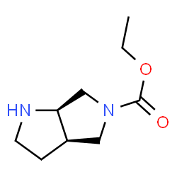 cis-5-Ethoxycarbonyl-1H-hexahydropyrrolo[3,4-b]pyrrole结构式