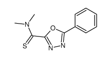 N,N-dimethyl-5-phenyl-1,3,4-oxadiazole-2-carbothioamide结构式