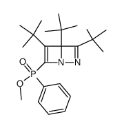 3,4,5-Tri-tert-butyl-6-(methoxyphenylphosphoryl)-1,2-diazabicyclo<2.2.0>hexa-2,5-dien结构式