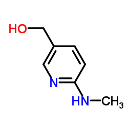 [6-(Methylamino)-3-pyridinyl]methanol结构式