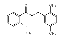 3-(2,5-DIMETHYLPHENYL)-2'-THIOMETHYLPROPIOPHENONE structure