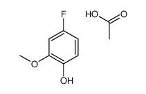 acetic acid,4-fluoro-2-methoxyphenol Structure