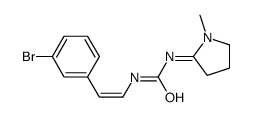 1-[2-(3-bromophenyl)ethenyl]-3-(1-methylpyrrolidin-2-ylidene)urea Structure