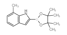 7-Methyl-1H-indole-2-boronic acid pinacol ester结构式