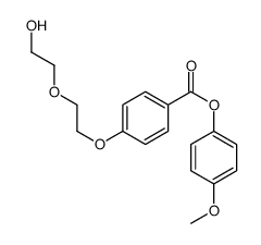 (4-methoxyphenyl) 4-[2-(2-hydroxyethoxy)ethoxy]benzoate Structure