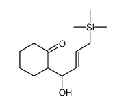 2-(1-hydroxy-4-trimethylsilylbut-2-enyl)cyclohexan-1-one结构式