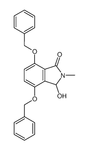 4,7-di(benzyloxy)-3-hydroxy-2-methyl-2,3-dihydro-1-isoindolone Structure