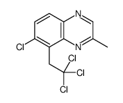 7-chloro-2-methyl-8-(2,2,2-trichloroethyl)quinoxaline结构式