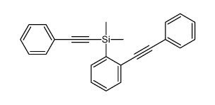 dimethyl-(2-phenylethynyl)-[2-(2-phenylethynyl)phenyl]silane结构式