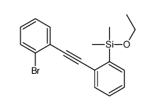 [2-[2-(2-bromophenyl)ethynyl]phenyl]-ethoxy-dimethylsilane Structure