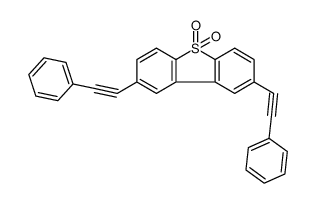 2,8-bis(2-phenylethynyl)dibenzothiophene 5,5-dioxide结构式