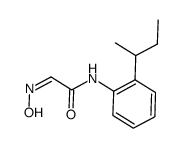 N-(2-sec-butylphenyl)-2-(hydroxyimino)acetamide结构式