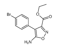 ethyl 5-amino-4-(4-bromophenyl)-1,2-oxazole-3-carboxylate结构式