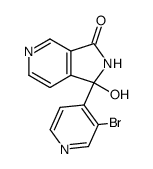 1-(3-bromopyridin-4-yl)-1-hydroxy-1,2-dihydro-3H-pyrrolo[3,4-c]pyridin-3-one Structure