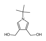 (1-(tert-butyl)-1H-pyrrole-3,4-diyl)dimethanol结构式