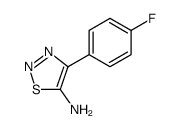 1,2,3-Thiadiazol-5-amine, 4-(4-fluorophenyl) Structure