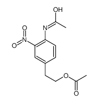 Acetamide, N-[4-[2-(acetyloxy)ethyl]-2-nitrophenyl]- Structure