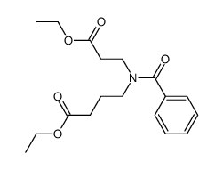 4-[(2-ethoxycarbonyl-ethyl)-benzoyl-amino]-butyric acid ethyl ester Structure