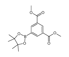 dimethyl 5-(4,4,5,5-tetramethyl-1,3,2-dioxaborolan-2-yl)benzene-1,3-dicarboxylate Structure