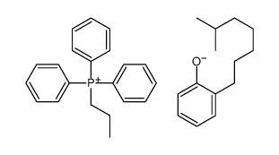 triphenylpropylphosphonium, salt with isooctylphenol (1:1) structure